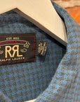 RALPH LAUREN RRL CHECK LONG SLEEVE SHIRT ‘BLUE’