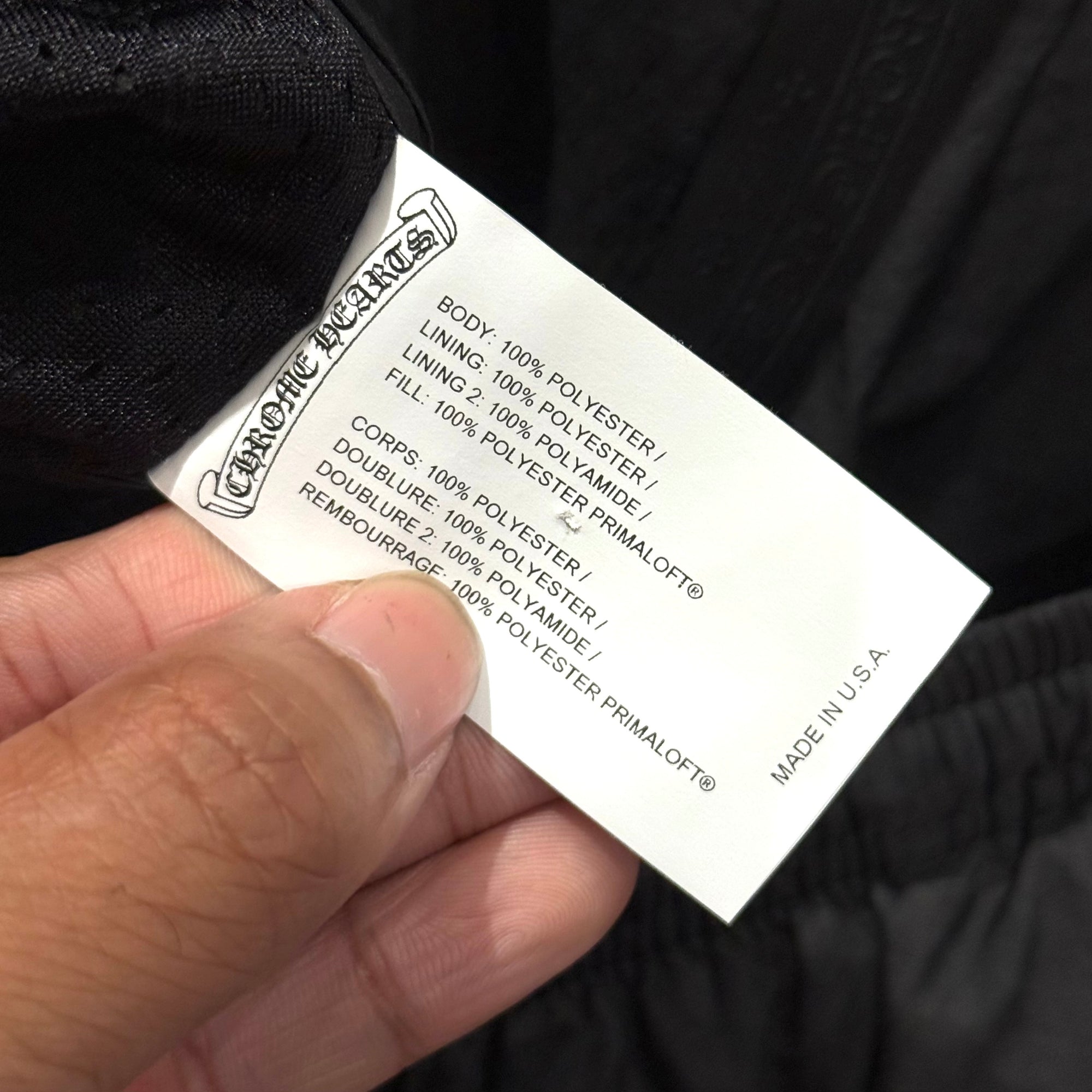 CHROME HEARTS MATCH POINT NYLON PANTS ‘BLACK’