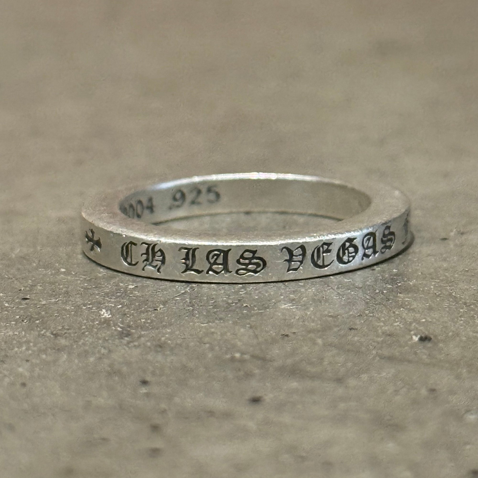 CHROME HEARTS 3MM LAS VEGAS F*CK YOU 3MM SPACER RING ‘SILVER’