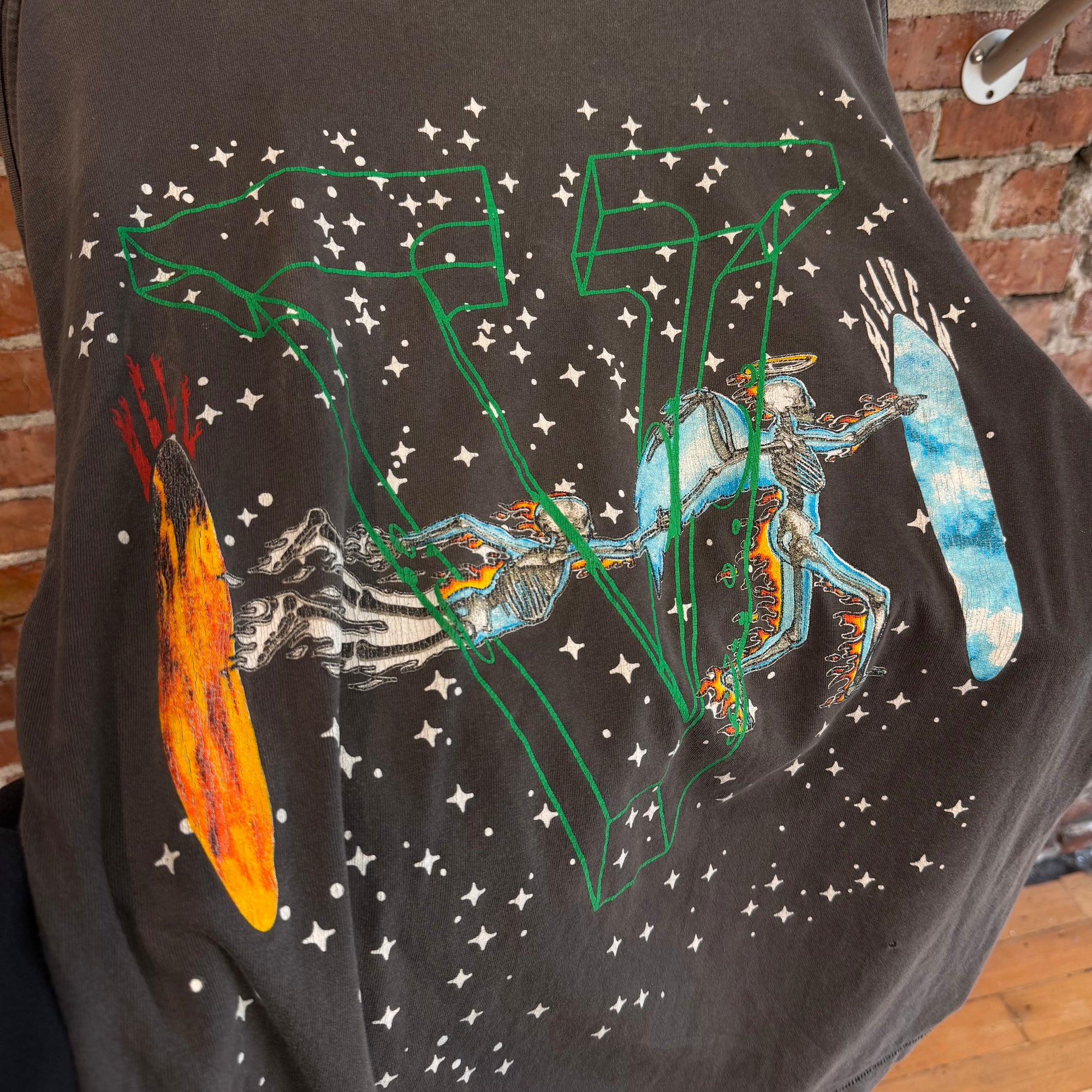SAINT MICHAEL X VLONE HEAVEN OR HELL LONGSLEEVE ‘DARK GRAY’