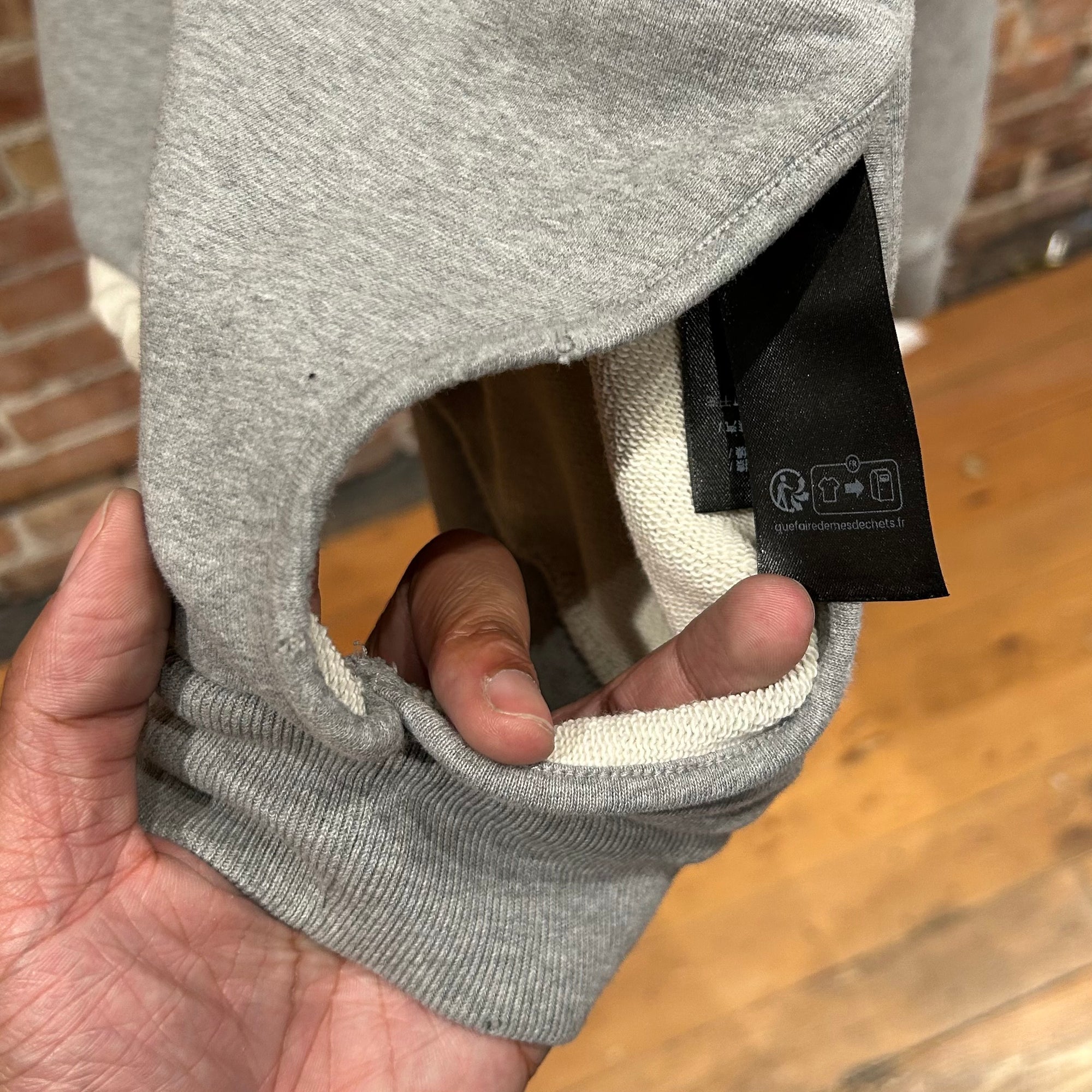 BALENCIAGA SS21 OVERSIZED TAPE HOODIE ‘GREY’