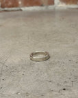 CHROME HEARTS DESTROYED BLANK 6MM SPACER RING ‘SILVER’