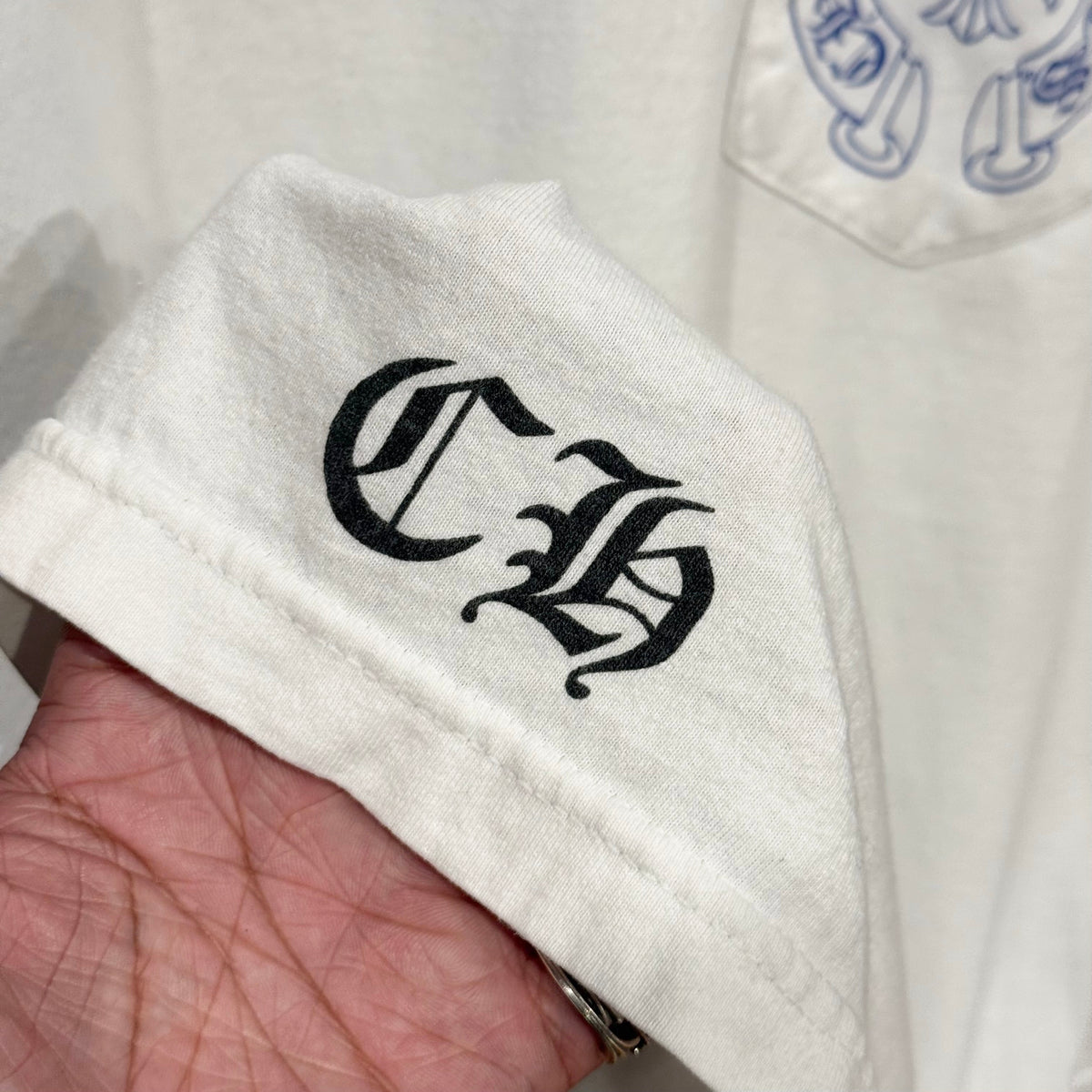 CHROME HEARTS VINTAGE CELTIC PLUS CROSS LONGSLEEVE ‘WHITE’