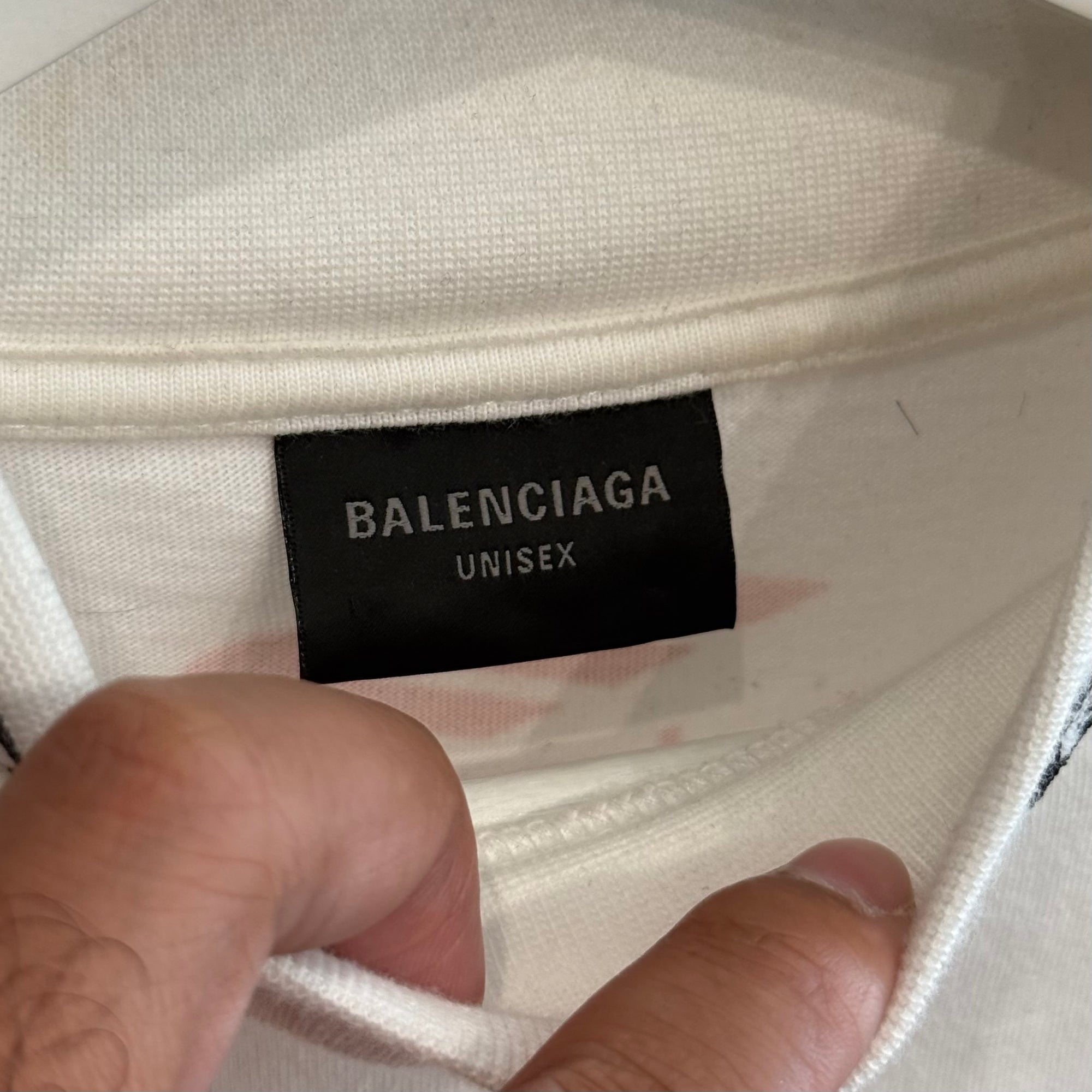 BALENCIAGA FW23 3B TOP LEAGUE RACING LOGO TEE ‘WHITE’