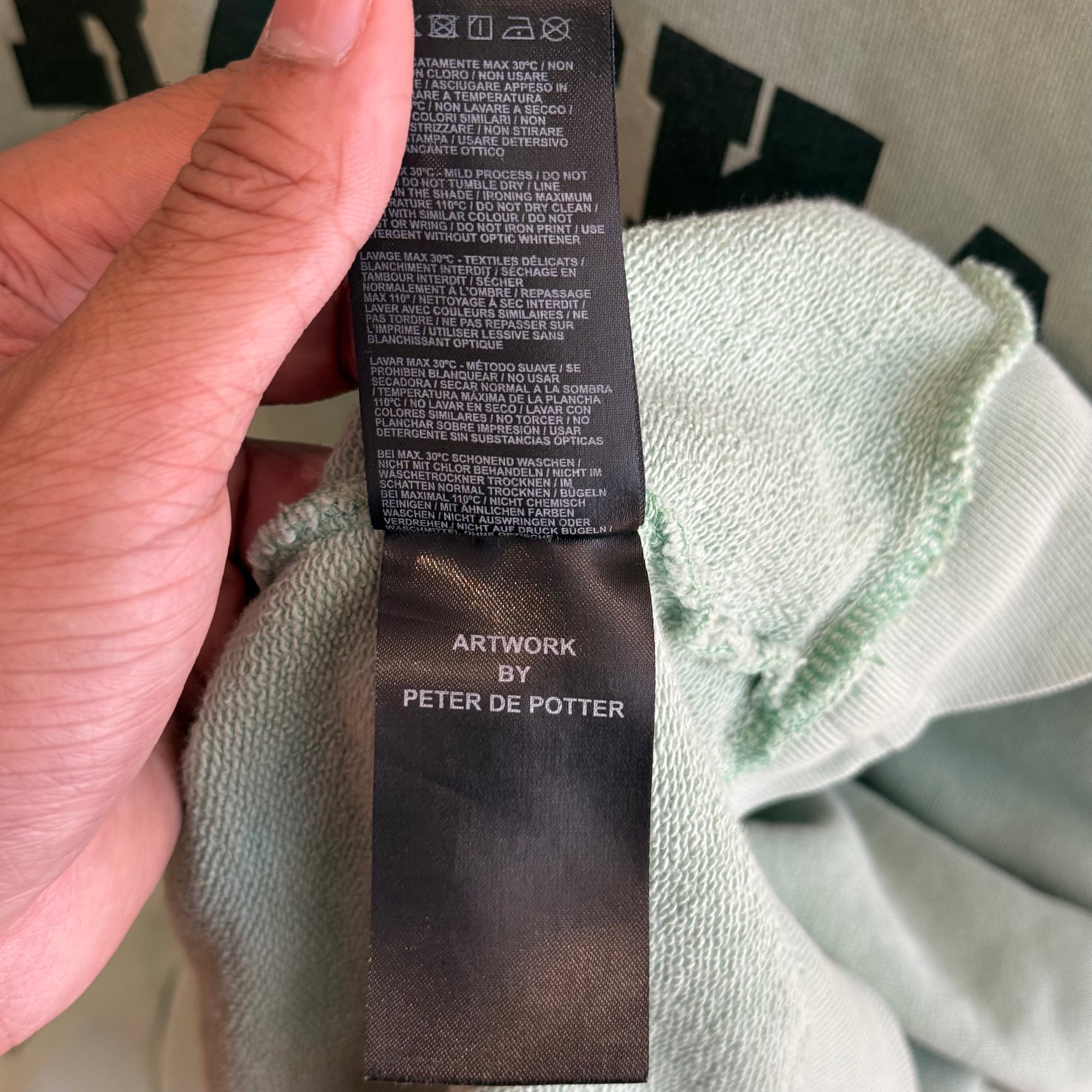 RAF SIMONS REDUX NEBRASKA CREWNECK ‘MINT’