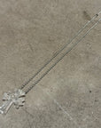 CHROME HEARTS SILICHROME CROSS NECKLACE ’CLEAR’