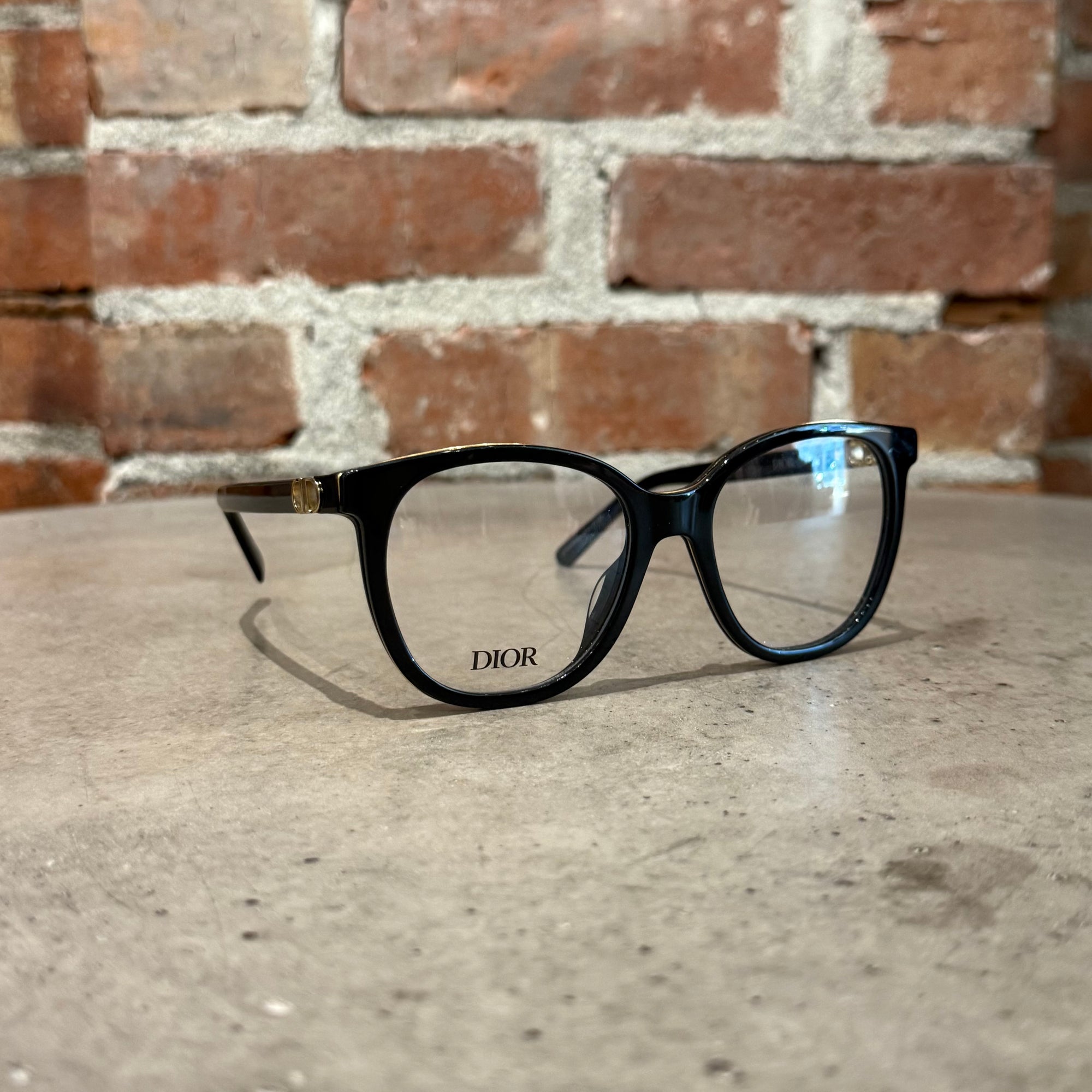 CHRISTIAN DIOR 30 MONTAIGNE MINIO FRAMES ‘BLACK/GOLD’