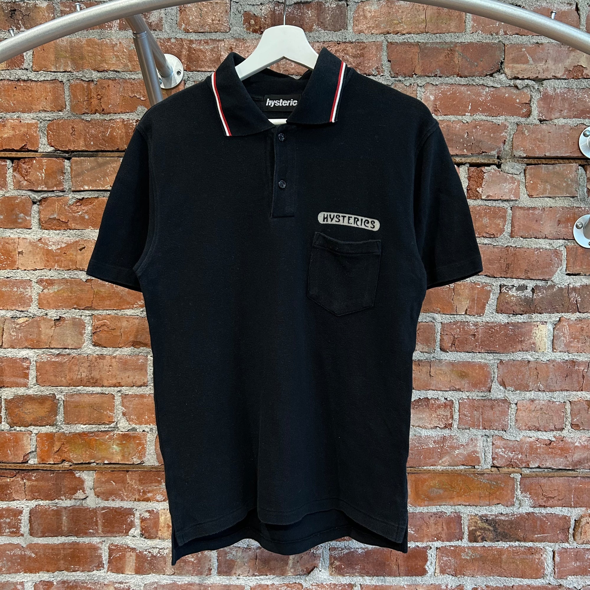 HYSTERIC GLAMOUR ELECTRIC DREAM POLO 'BLACK/PINK'
