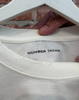 NUMBER (N)INE DISTRESSED GIVE PEACE A CHANCE TEE ‘WHITE’