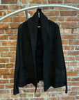 LE GRAN BLUE CARDIGAN SHAWL ‘BLACK’