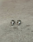 CHROME HEARTS FLEUR STUD EARRINGS