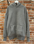 BALENCIAGA OVERSIZED MINI LOGO HOODIE ‘GREY’