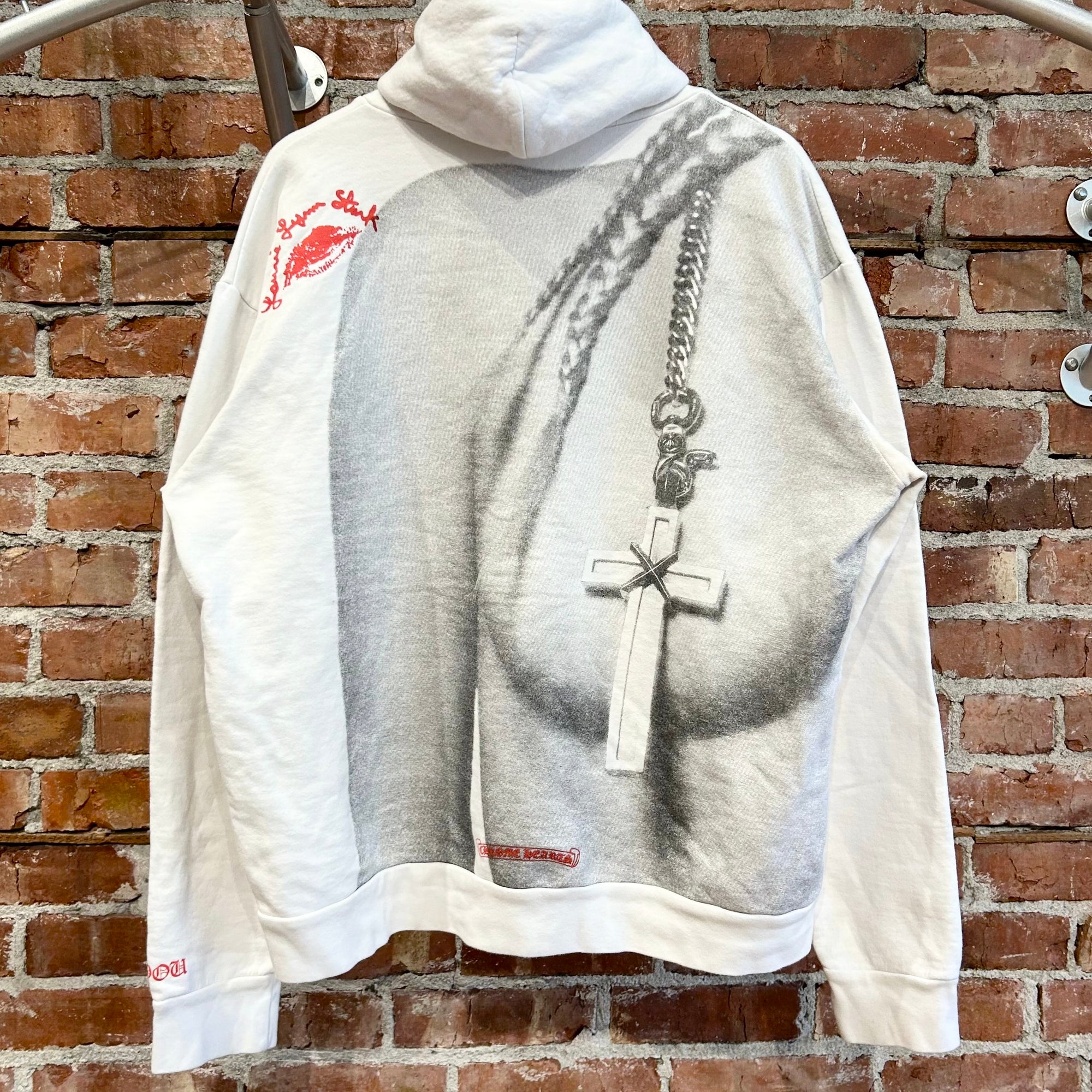 CHROME HEARTS LAURIE LYNN STARK PULLOVER HOODIE ‘WHITE’