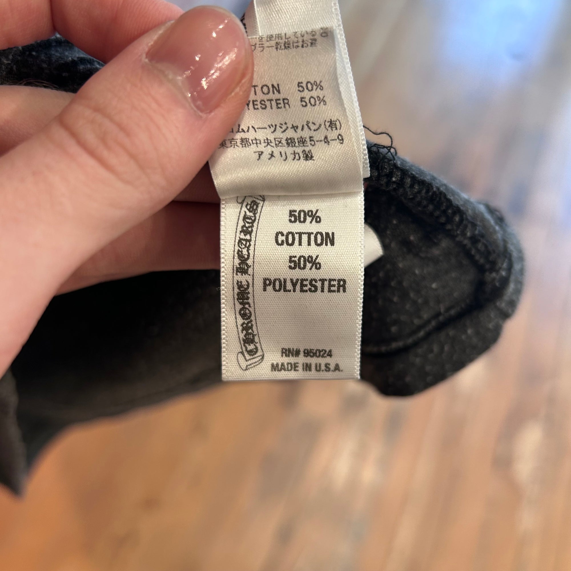 CHROME HEARTS CROSSBALL HENLEY LONGSLEEVE ‘GREY’