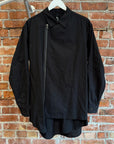 YOHJI YAMAMOTO GROUND Y DOUBLE LAYERED BUTTON UP ‘BLACK’
