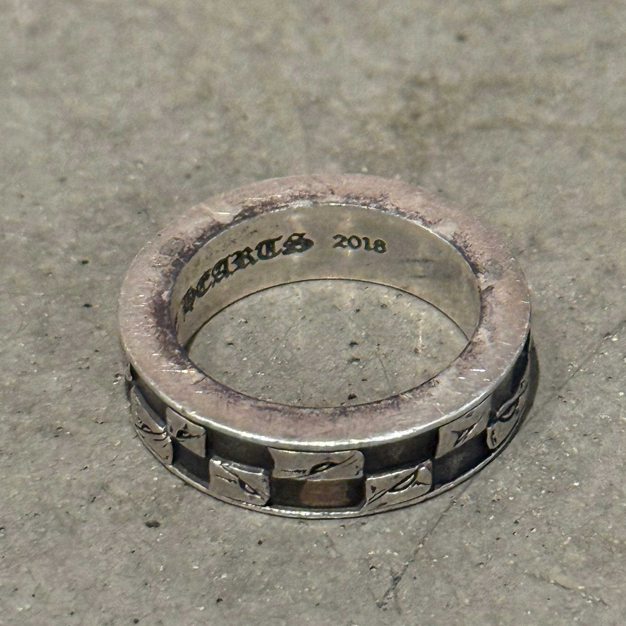CHROME HEARTS MATTY BOY 99 EYES SPACER RING ‘SILVER’