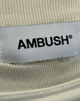 AMBUSH LOGO BLOCK CREWNECK ‘CREAM’