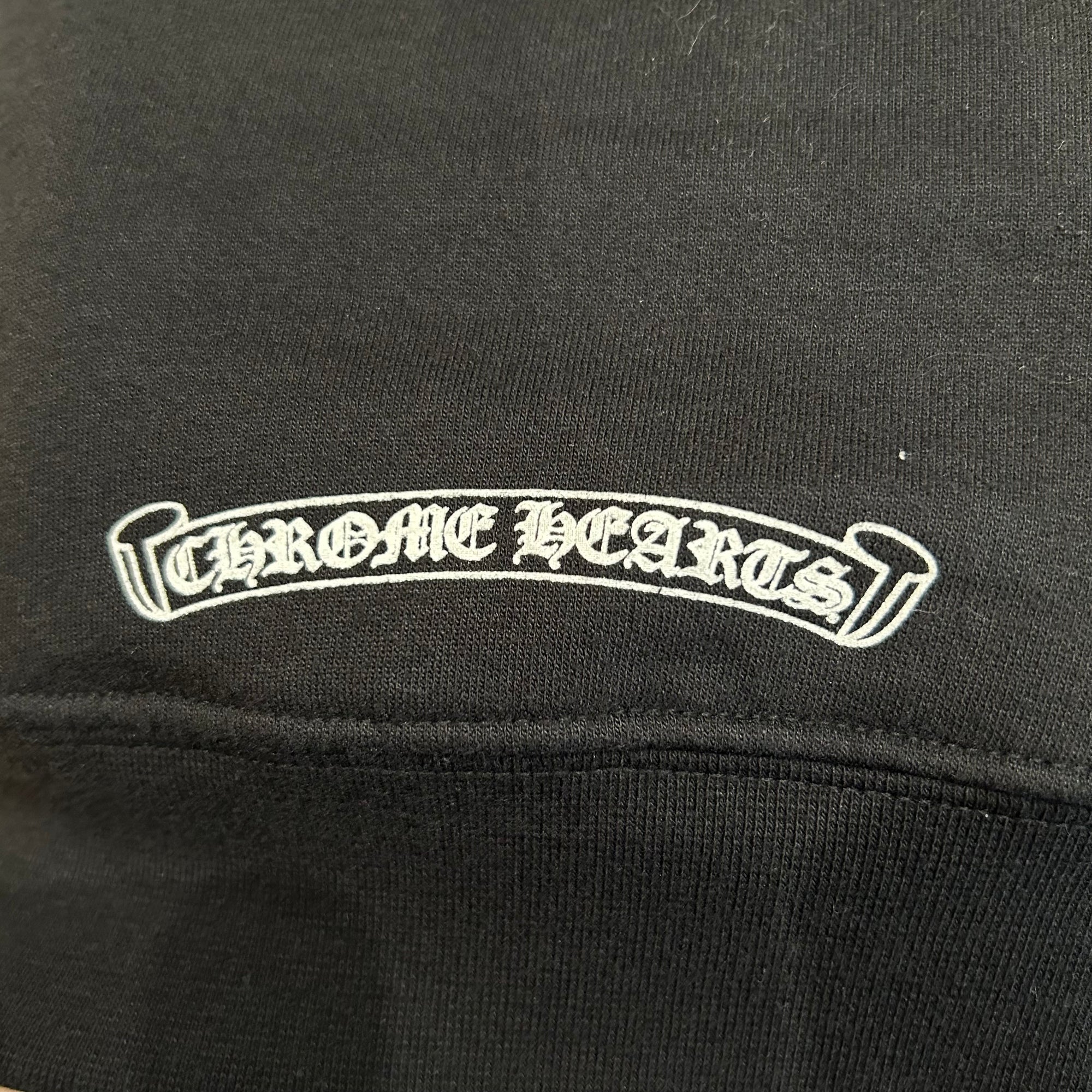 CHROME HEARTS HORSESHOE FLORAL THERMAL ZIP HOODIE ‘BLACK’