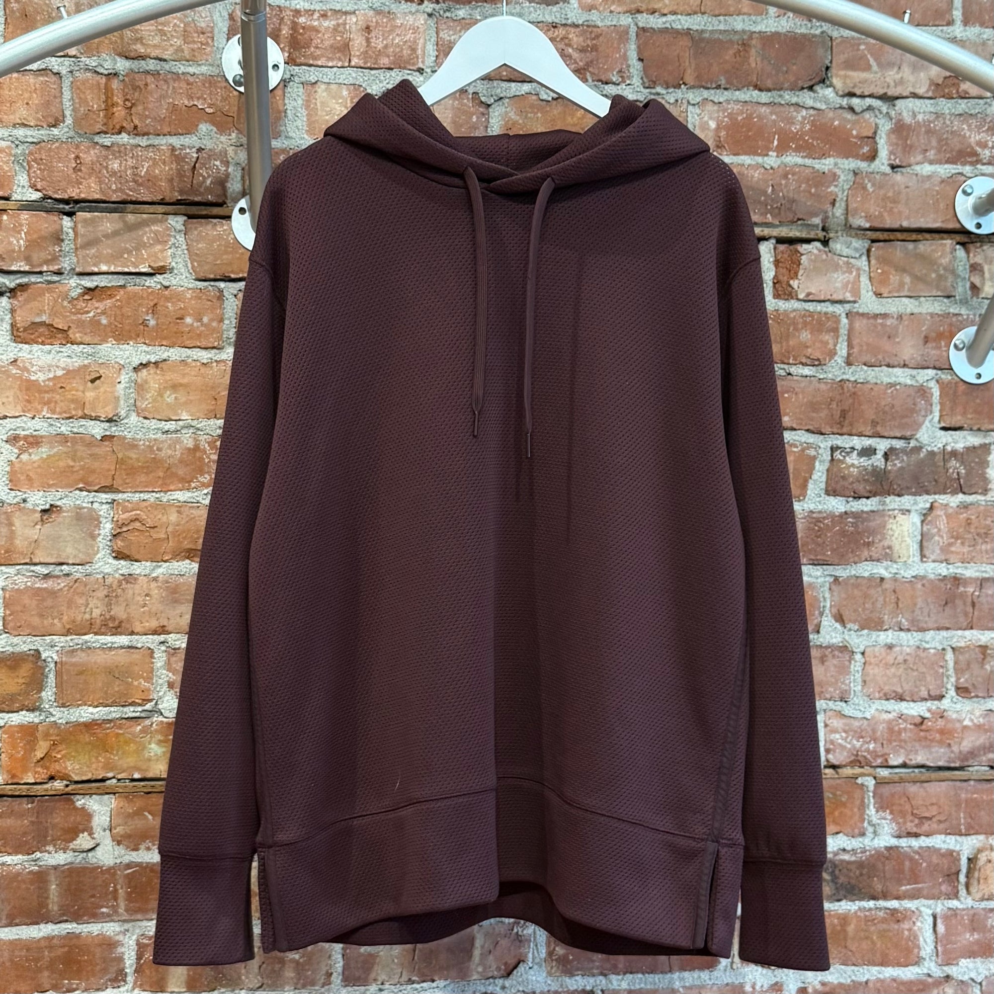 YOHJI YAMAMOTO Y-3 MESH KNIT HOODIE ‘WINE’