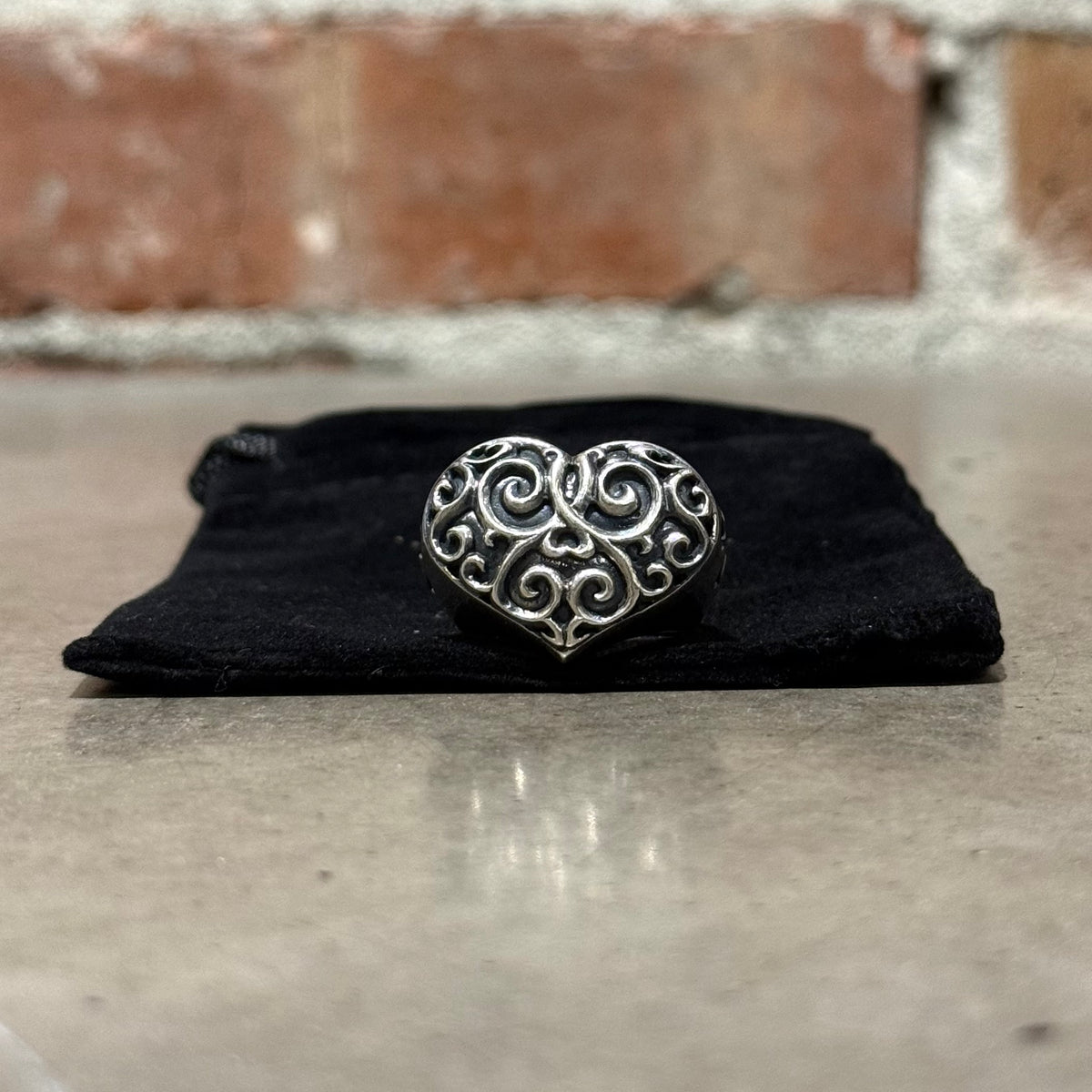GABORATORY R-7 HEART RING ‘SILVER’