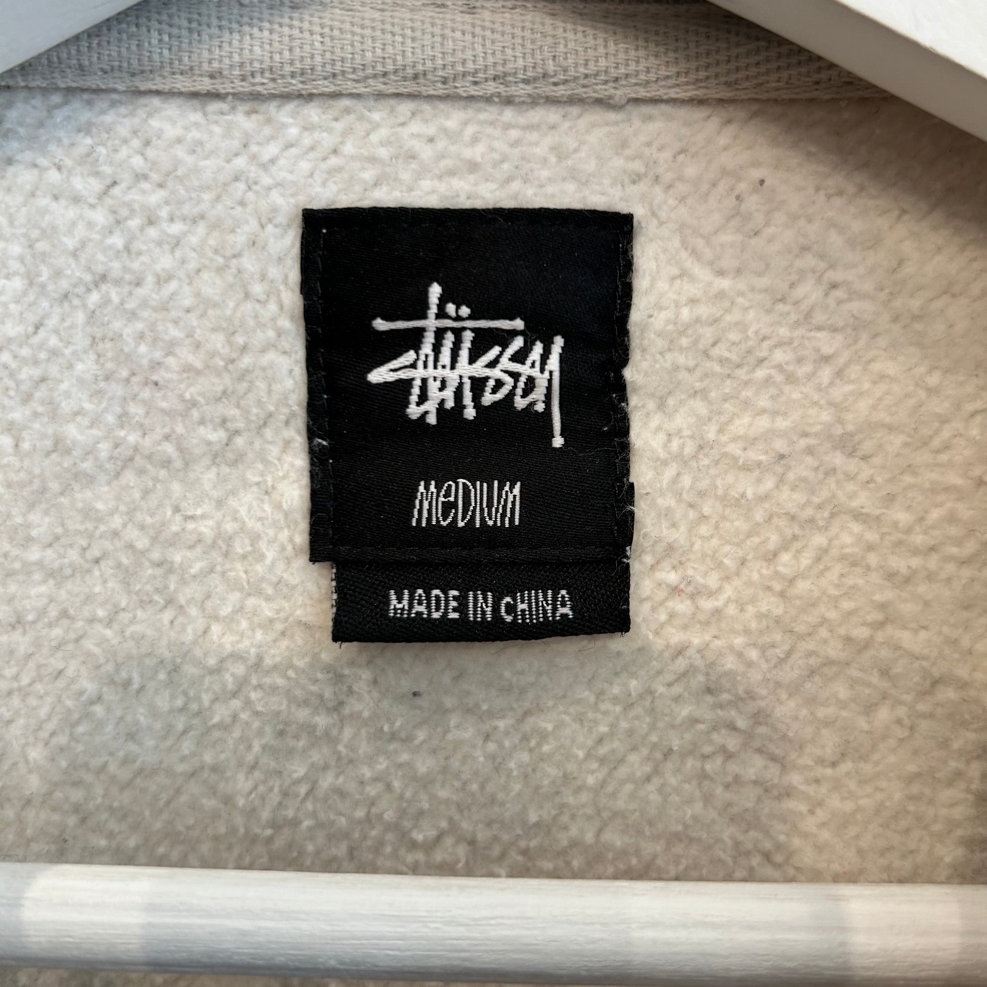 STUSSY VINTAGE ARMY CREWNECK ‘HEATHER GRAY’