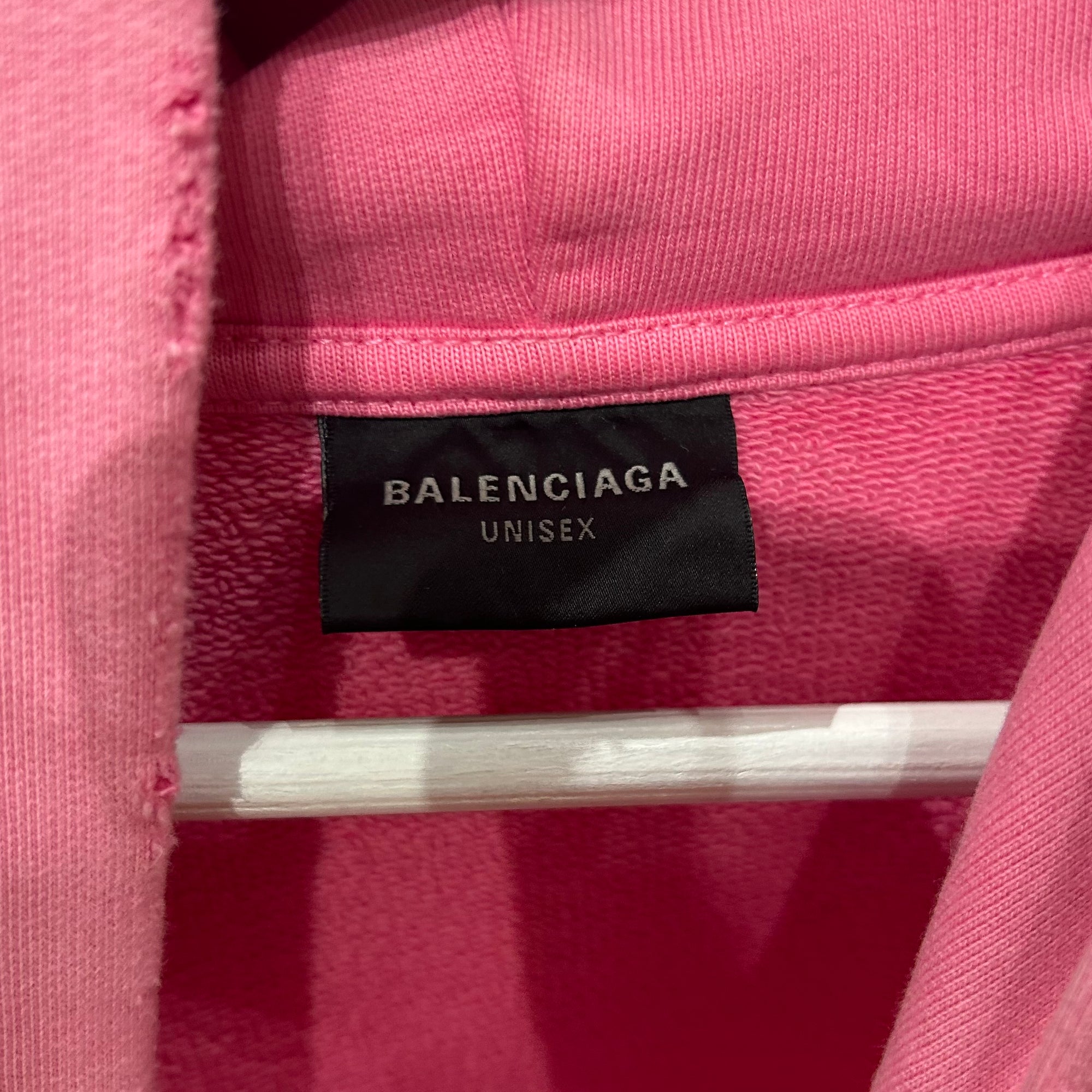 BALENCIAGA SS24 FRUITY STICKER ZIP HOODIE ‘PINK’