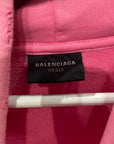 BALENCIAGA SS24 FRUITY STICKER ZIP HOODIE ‘PINK’
