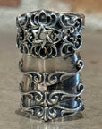 DEAL DESIGN FULL SHADE ARMOR RING 'SILVER'