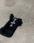 CHROME HEARTS TINY CROSS NECKLACE ‘SILVER’