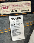 EVISU LOT 2000 KANJI DENIM 'INDIGO/IVORY'