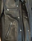 RICK OWENS X SUIC*DE SS26 TEMPLE VEGA LEATHER JACKET ‘BLACK’