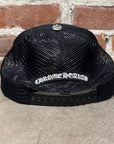 CHROME HEARTS TRIPLE PONY HAIR CROSS PATCH TRUCKER ‘BLACK’
