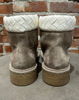 BOTTEGA VENETA HADDOCK ANKLE LACE UP BOOTS ‘TAUPE’