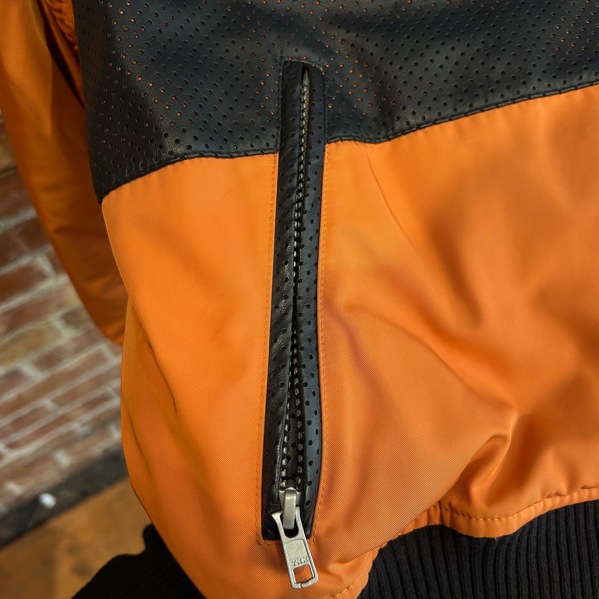 GOSHA PACCBET COLOR BLOCK BOMBER JACKET ‘ORANGE’