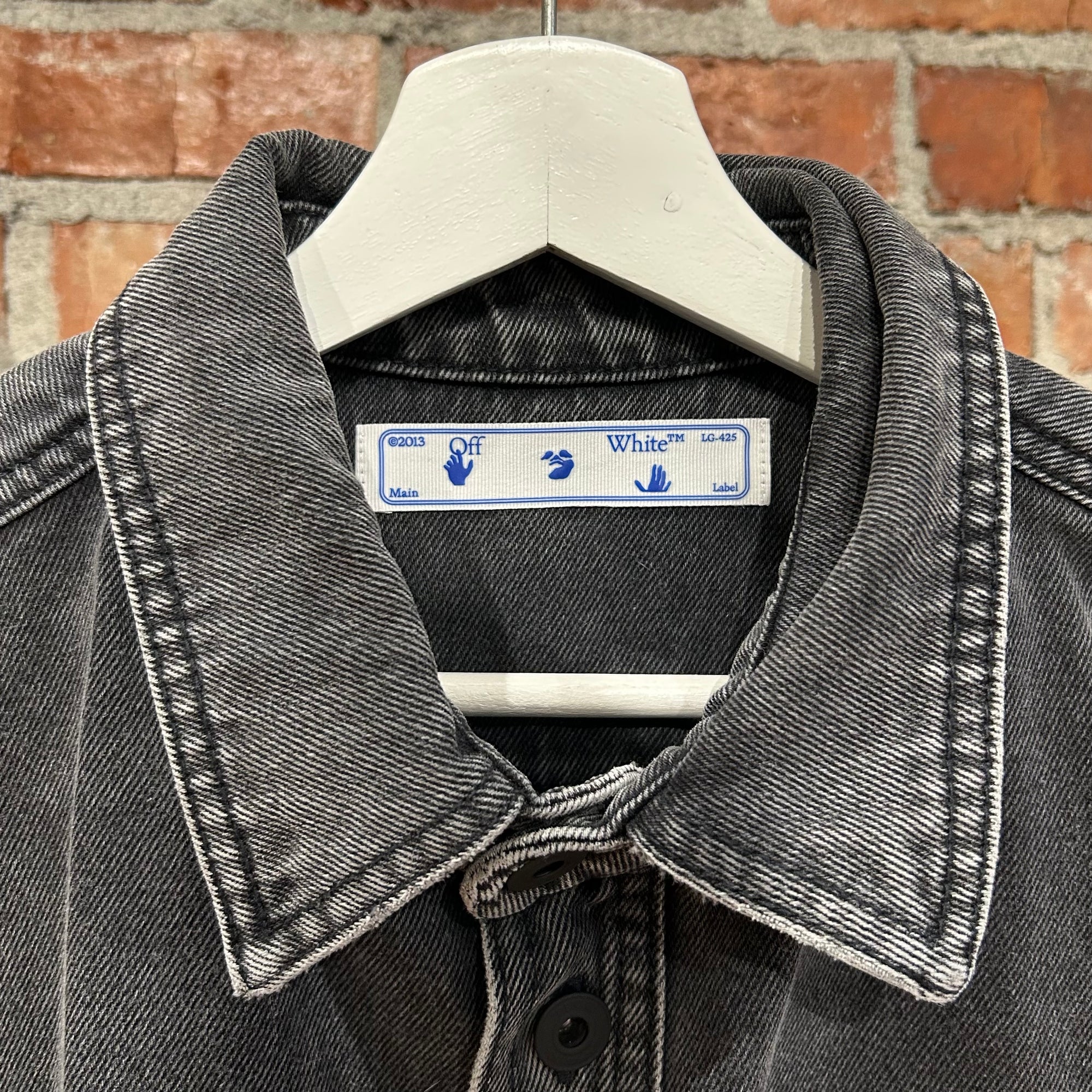 OFF-WHITE DENIM WORK SHIRT JACKET ‘SLATE’