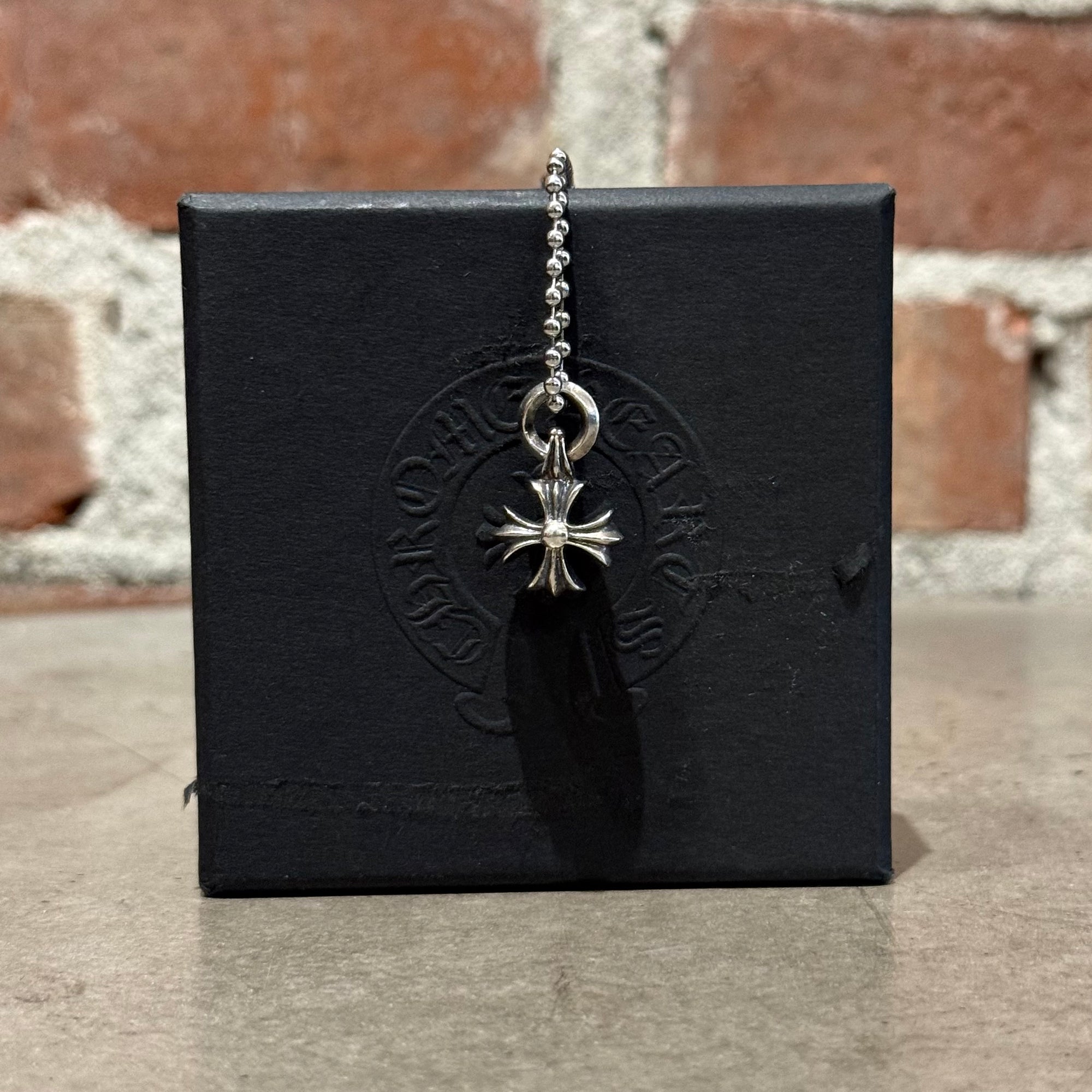 CHROME HEARTS CUT OUT PLUS CROSS NECKLACE ‘SILVER’