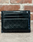 BOTTEGA QUILTED CALFSKIN CARDHOLDER ‘DEEP JADE’