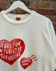 HUMAN MADE FUTURISTIC DOUBLE HEARTS TEE ‘WHITE’