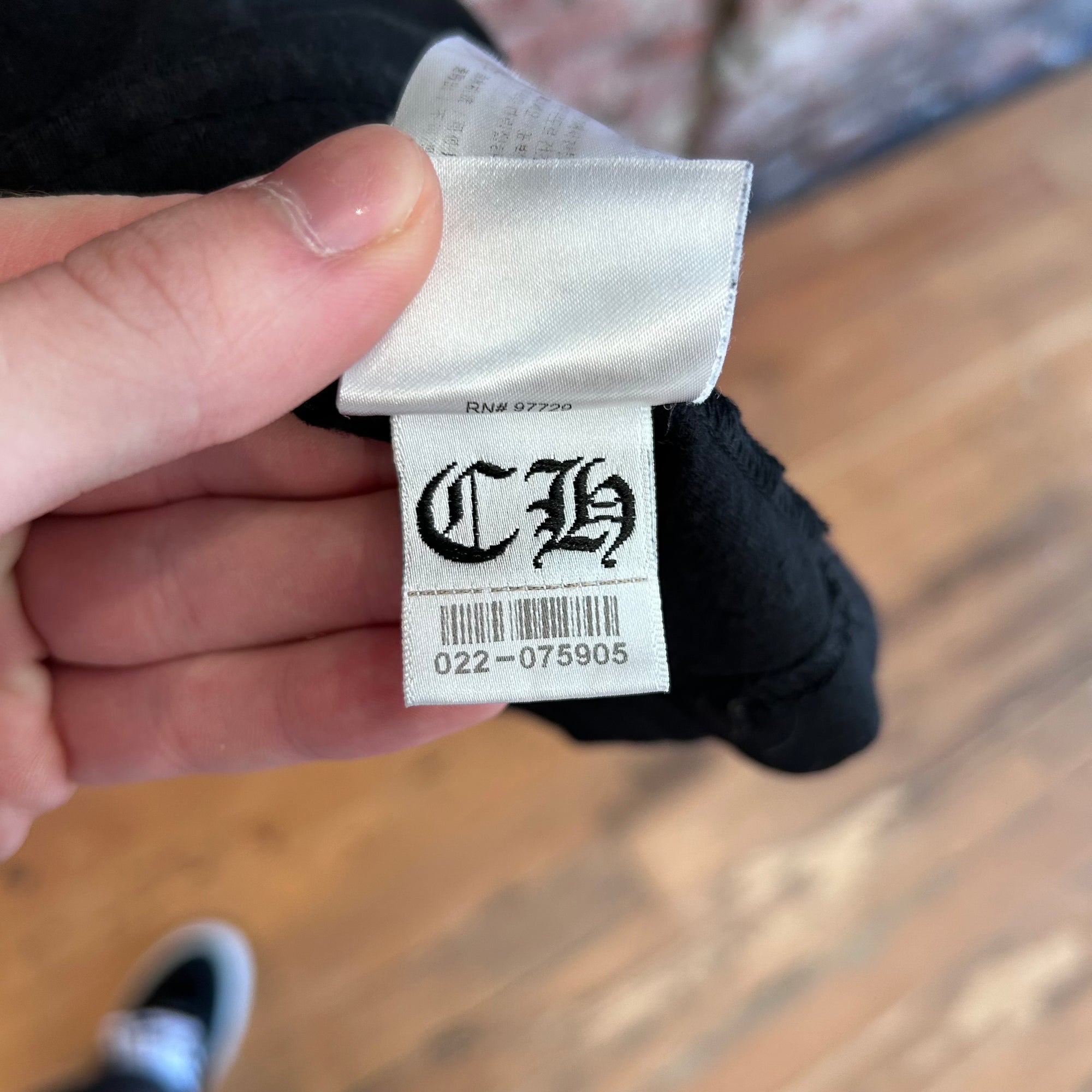 CHROME HEARTS ARC SCRIPT LOGO POCKET TEE ‘BLACK’