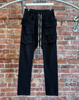 RICK OWENS DRKSHDW CREATCH CARGO RIG SWEATPANTS ‘BLACK