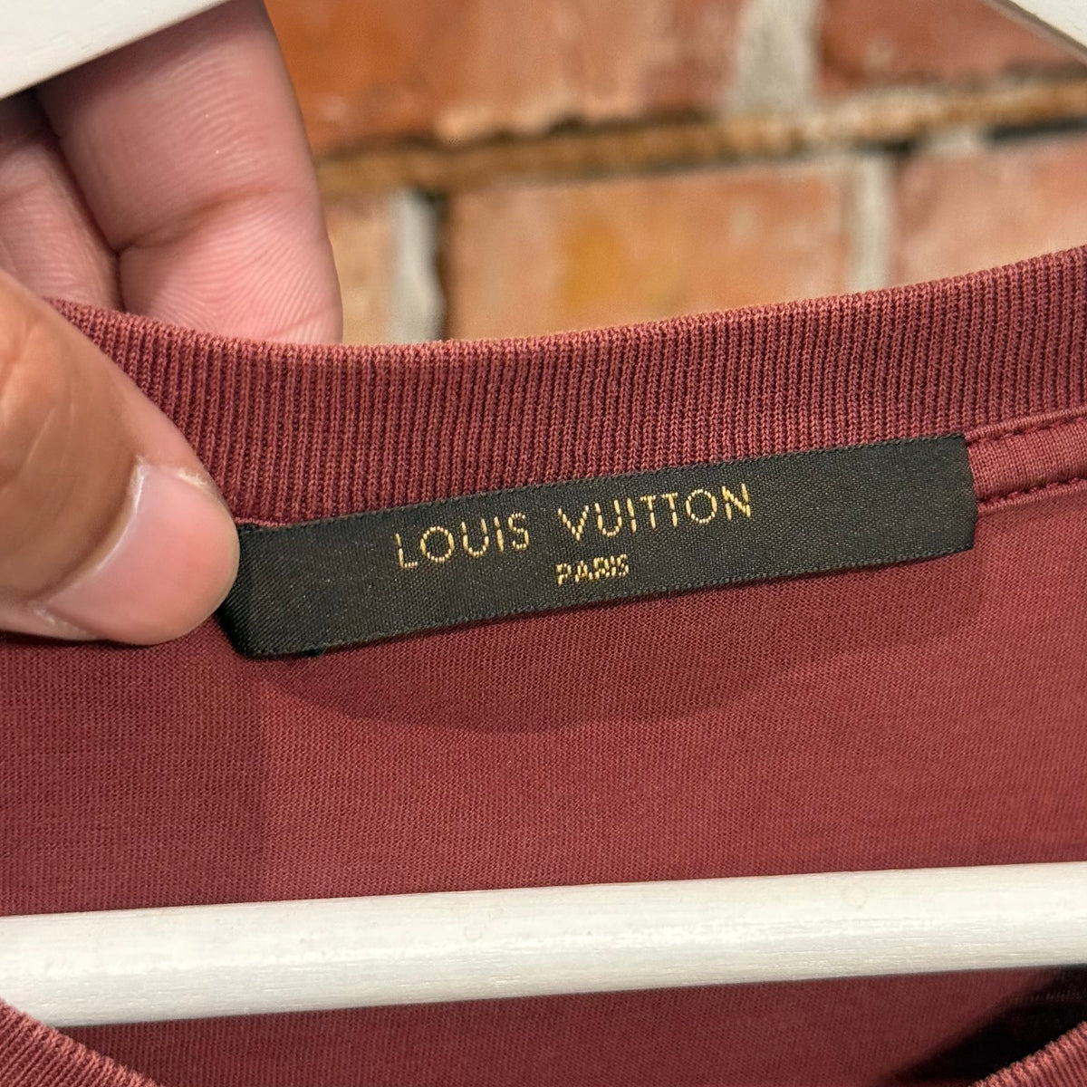 LOUIS VUITTON OVERDED SCRIPT TEE ‘RUST’
