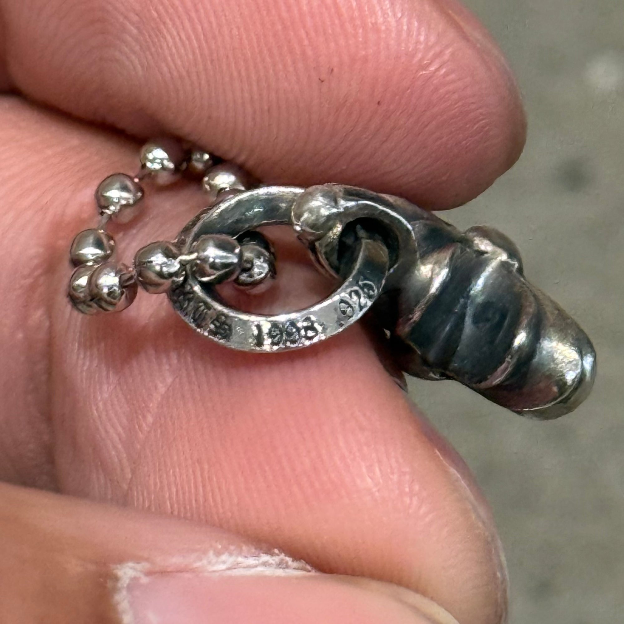 CHROME HEARTS CUT OUT PLUS CROSS NECKLACE ‘SILVER’