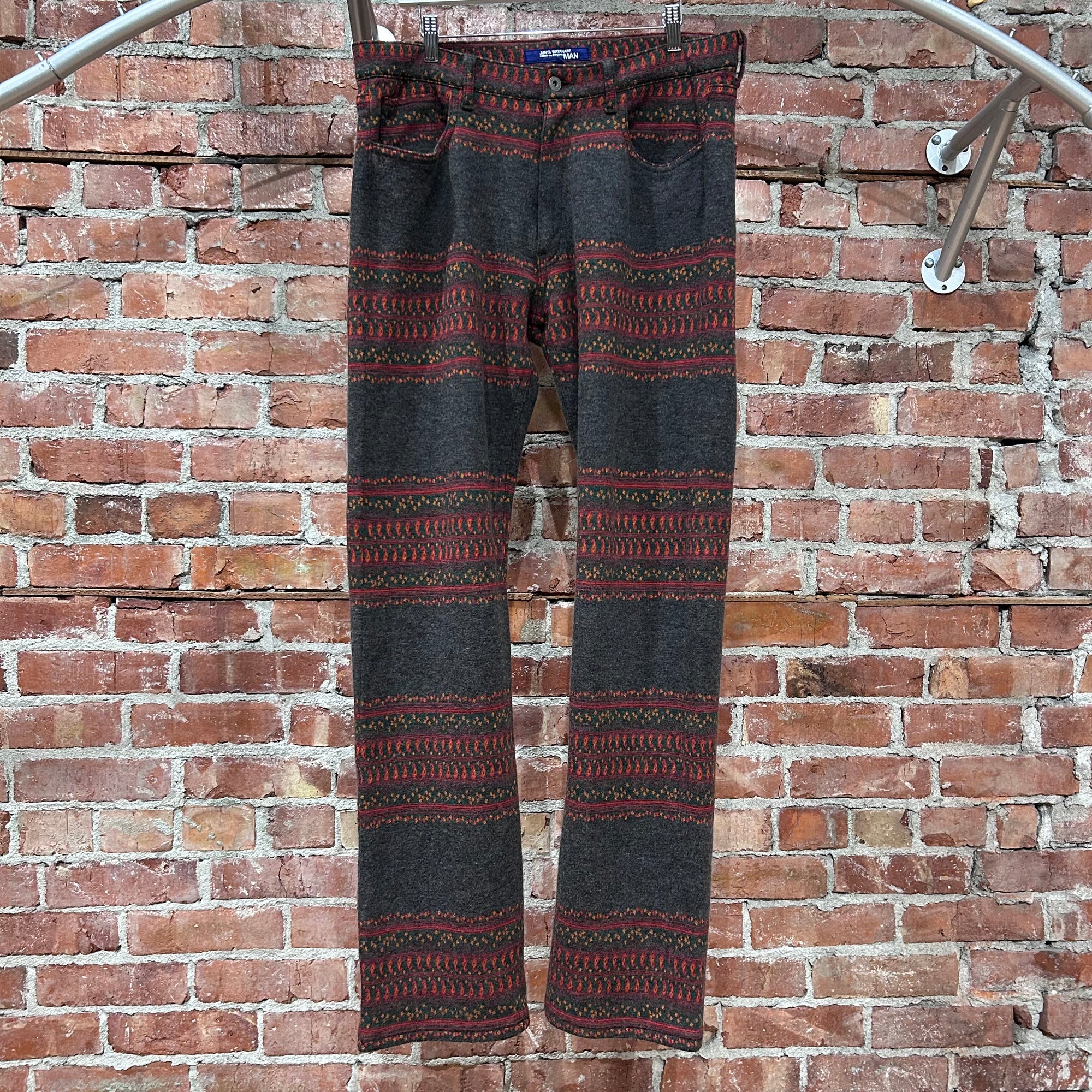 COMME DES GARÇONS JUNYA WATANABE AD2003 FLORAL WOOL PANTS ‘MULTI’