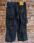 GALLERY DEPT. DISTRESSED PROGRAMMER CARGO PANTS ‘BLACK’