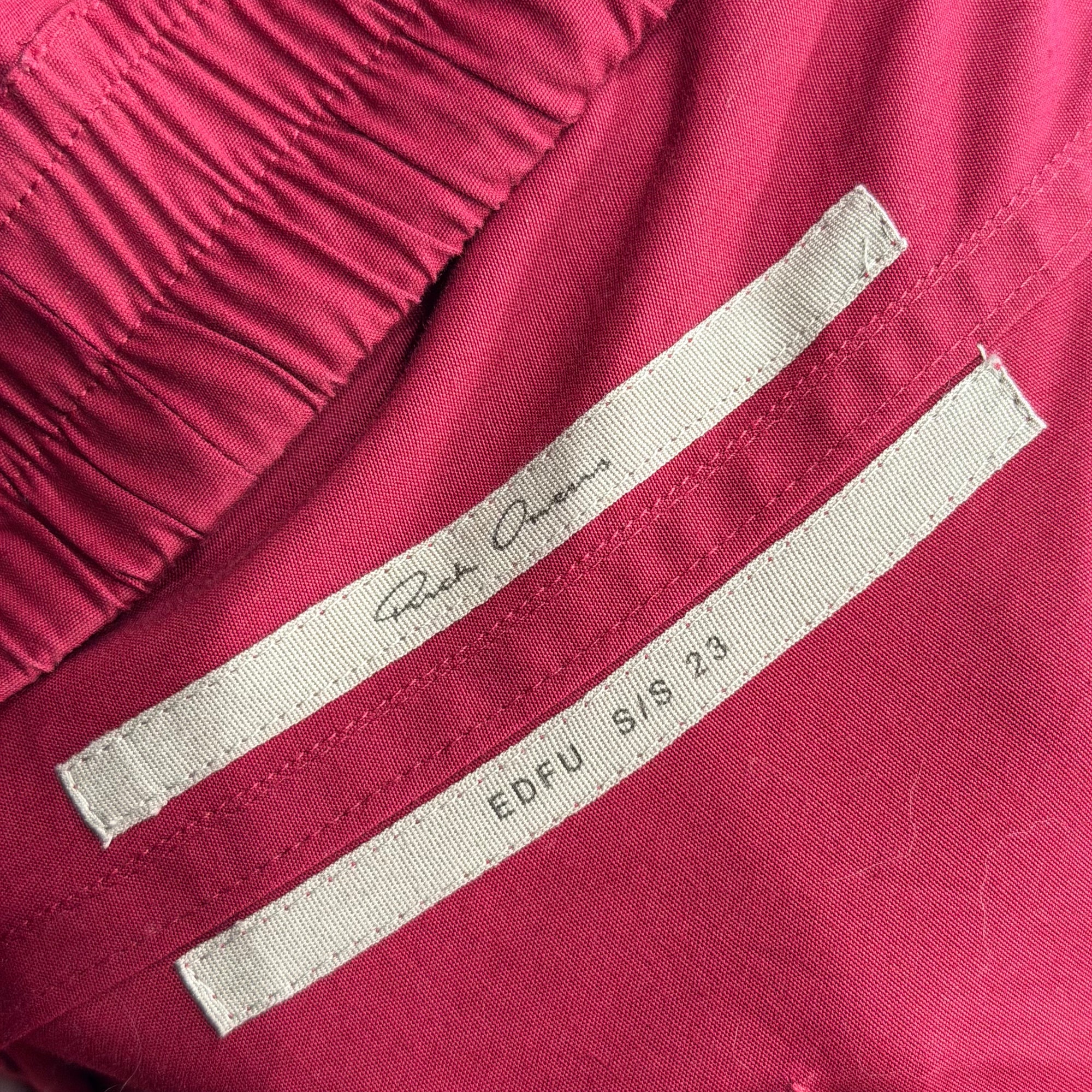 RICK OWENS SS23 EDFU BELA PANTS ‘FUCHSIA’
