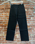 RIEN NOUVEAU WIDE LEG RAW DENIM WORK PANTS ‘BLACK’