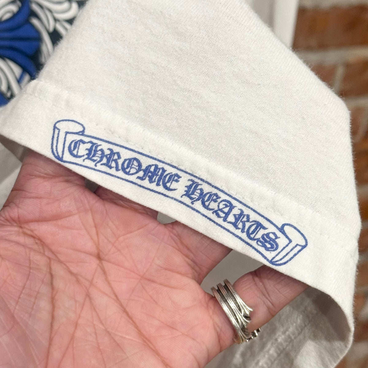CHROME HEARTS VINTAGE CELTIC PLUS CROSS LONGSLEEVE ‘WHITE’