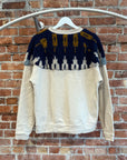 KAPITAL BOA FLEECE NORDIC CREWNECK ‘SAND’