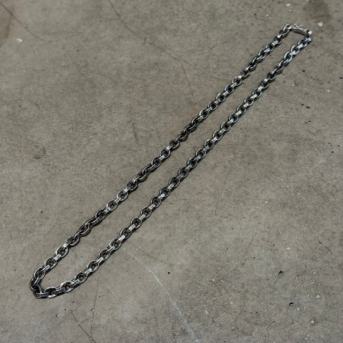 CHROME HEARTS 18” PAPER CHAIN NECKLACE ‘SILVER’