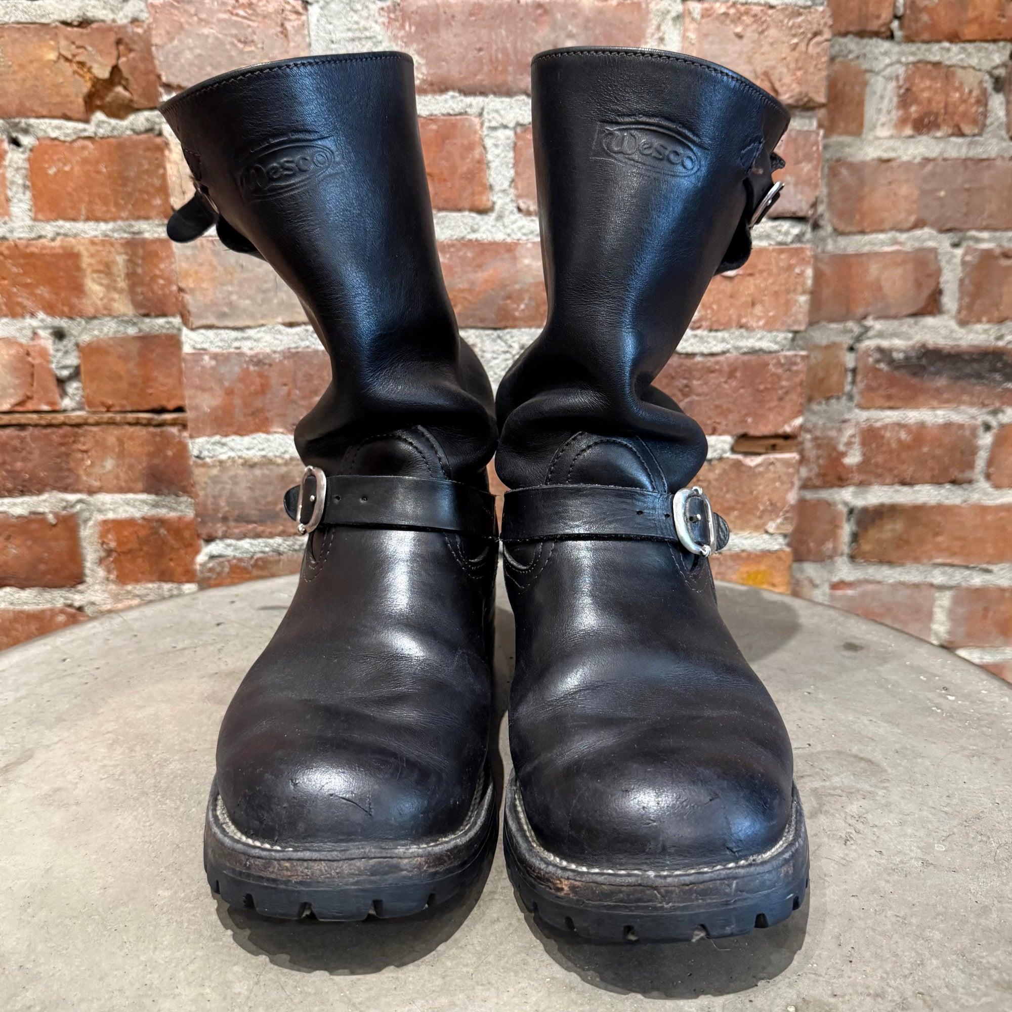 CHROME HEARTS WESCO ENGINEER BOSS BOOTS ‘BLACK’